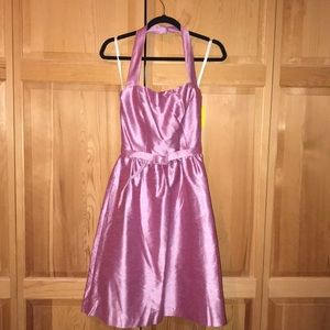 Alfred Sung Silk Halter Dress Size 6 NWT